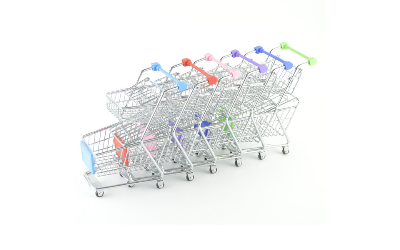 Metal Wire Household Wire Storage Basket with Handles Powder Coating