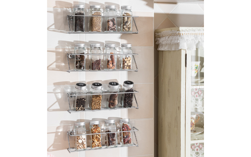 Manufacturer Z Spice Organizer Wall Mount With Single-tier Design