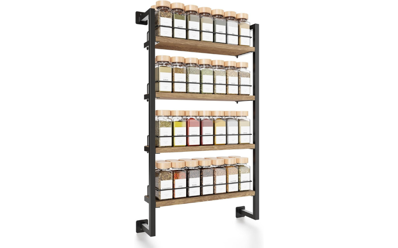 Space Saving Spice Rack Organizer Shelf for Wall Mount Easy Installing
