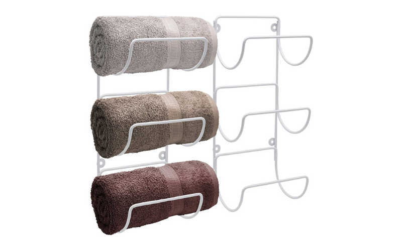 Multifunctional Towel Storage Rack Wall Mount for Bathroom Space Saving New Design Towel Stand