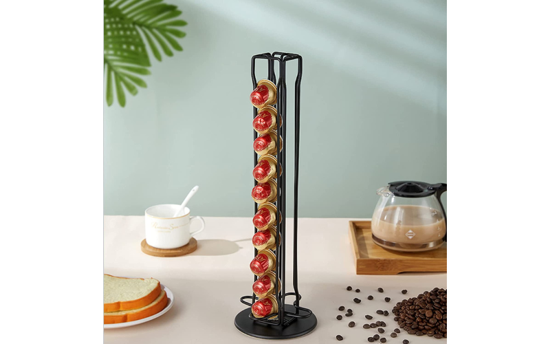 Wholesale Metal Iron Rust-Proof Wire Coffee Pod Capsule Holder Display Rack Tower for Sale
