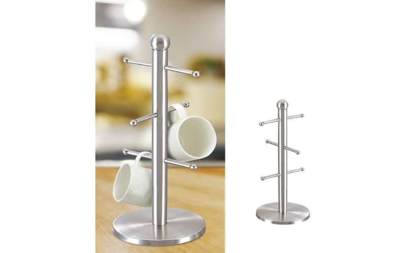 Coffee Cup Stand – Thickened Metal | 6 Hooks | Tree Shaped | for  Home Kitchen Countertop Office