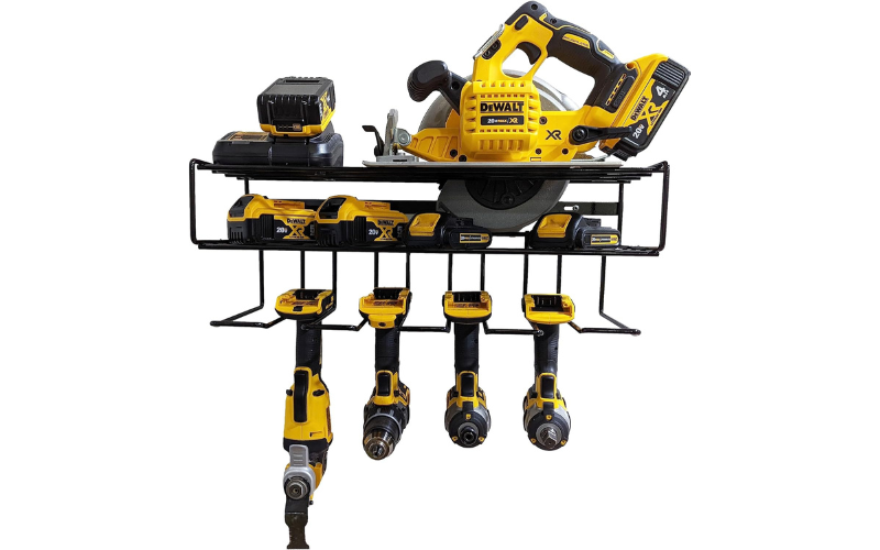Heavy Duty Tool Shelf – Power Tools Organizer | Wall Mounted & 3 Tier | for Garage Storage Workshop